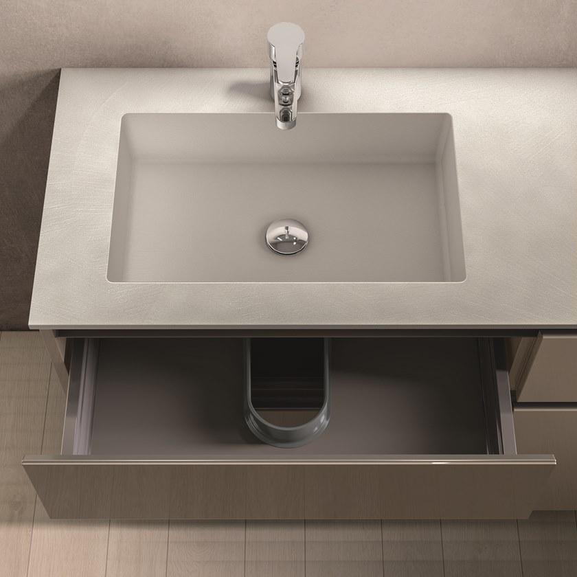 Cerasa Отдельностоящая лакированная тумба под умывальник с ящиками Segno sun-id-1468136 - Вид №1