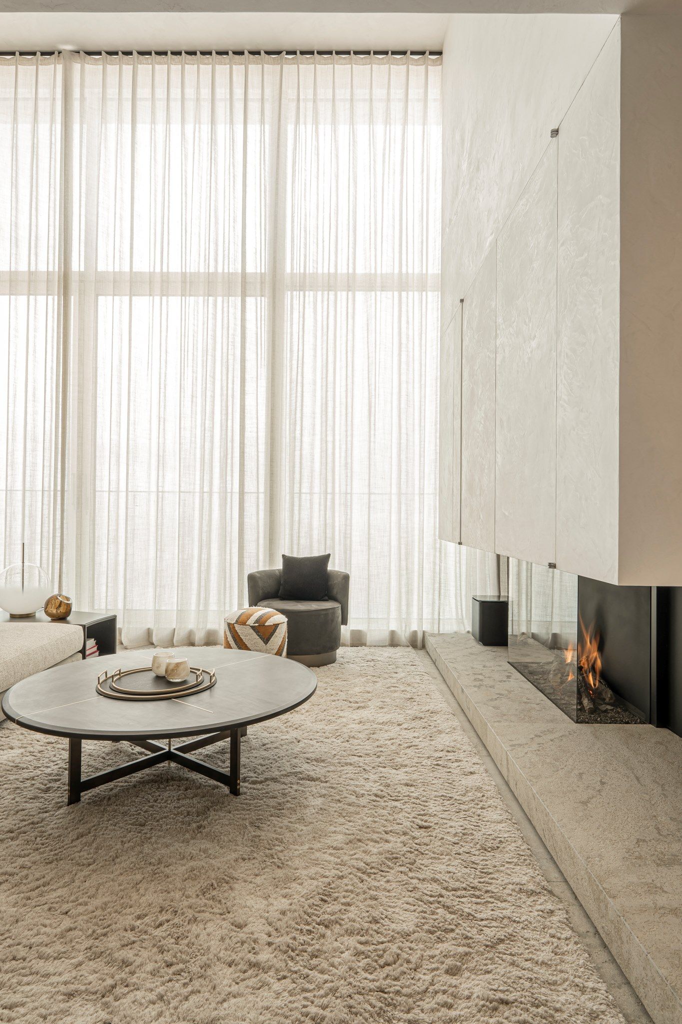 Газовый тройной фасадный камин Metalfire ARCH-00113245 - Вид №4