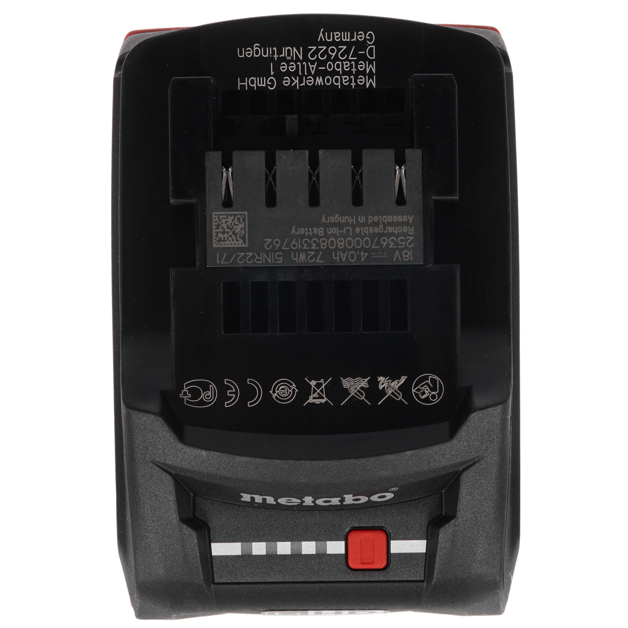 Набор аккумуляторов с зарядным устройством Metabo Basic-Set 685133000 CAS 18V 8121214 STDN-0117010 - Вид №3