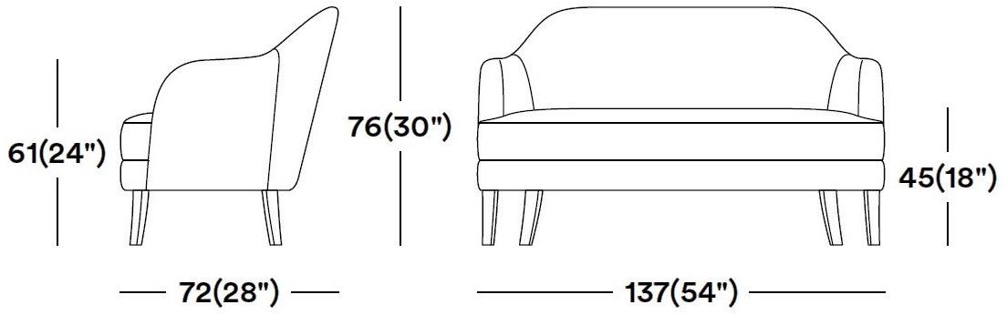 Tirolo 2-х местный кожаный диван Chicago 015 d - Вид №4