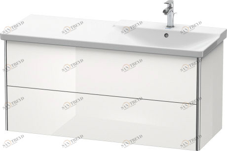 XS418902222 XSquare Тумбочка подвесная Белый глянцевый декор Duravit