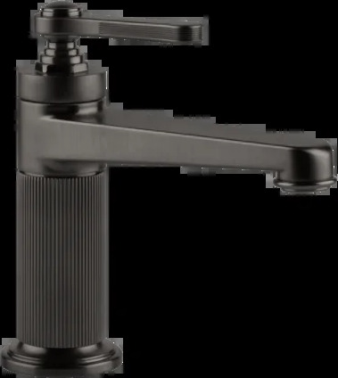 Смеситель для умывальника 65001 707 Gessi Venti20 ЧЕРНЫЙ МЕТАЛЛ BR. PVD