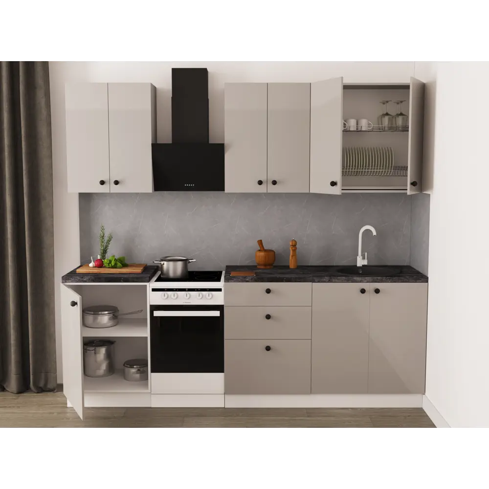 Столешница Santreyd Бетон темный 120x80 см - индустриальный шик для интерьера 89077717 STLM-0078075 - Вид №10