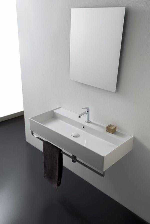 Подвесная раковина настенная овальная Scarabeo Ceramiche Teorema 2.0 белая sun-id-1391994 - Вид №3