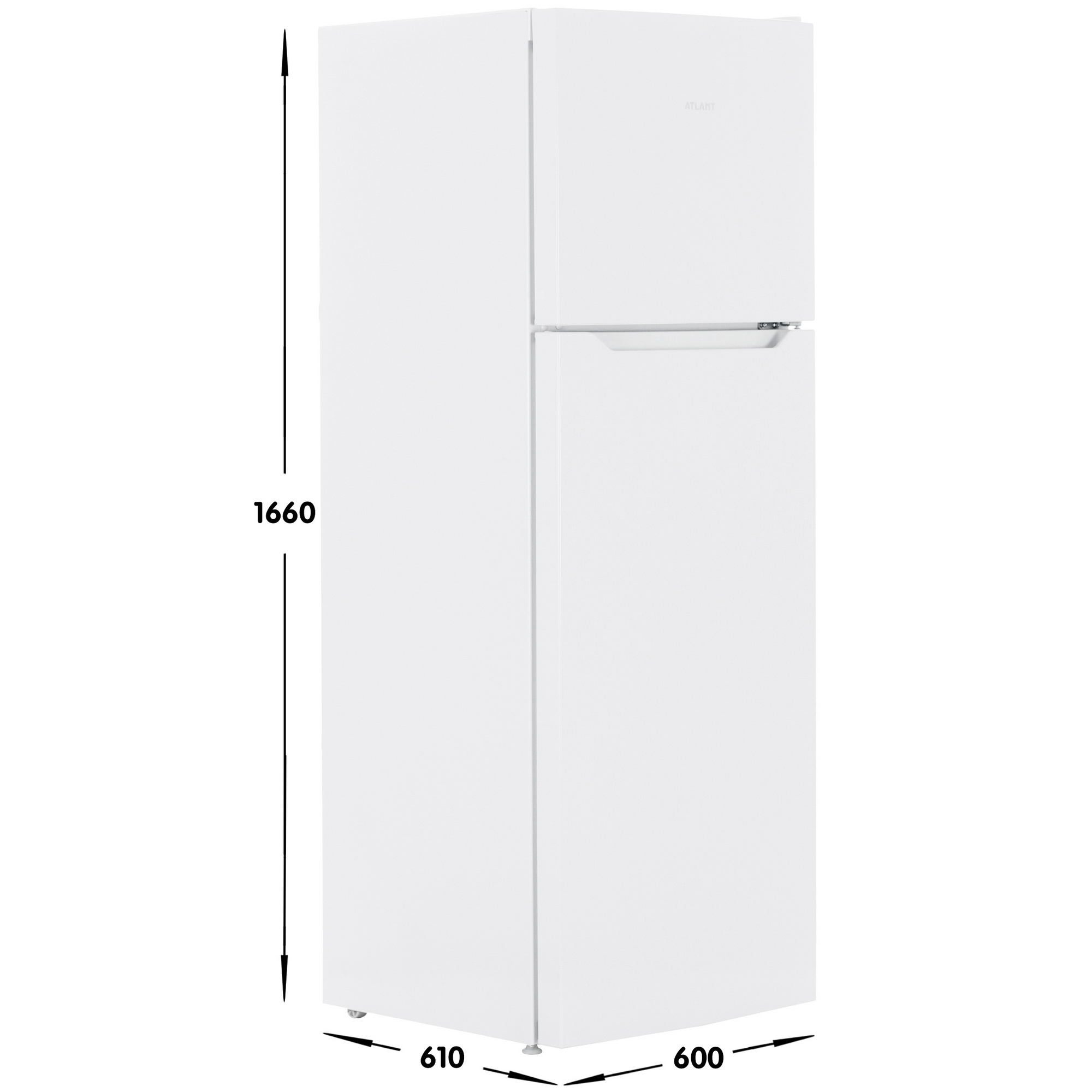 5489816 Холодильник с морозильником   ATLANT ХМ-3635-109 белый STDN-0043654 - Вид №6