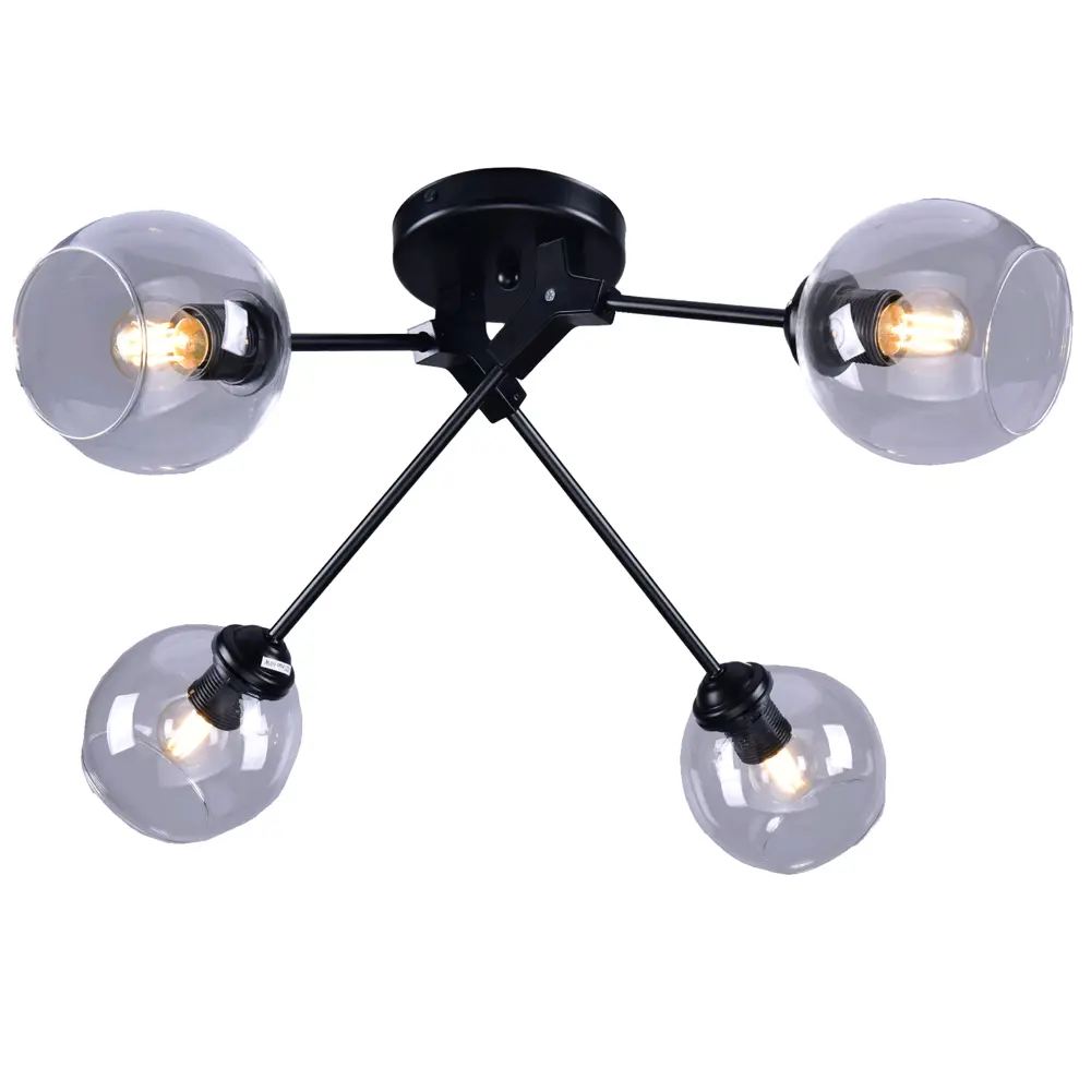 Светильник Ключник Объектив КС30104/4C E27 4x60 Вт, цвет черный STLM-2200226