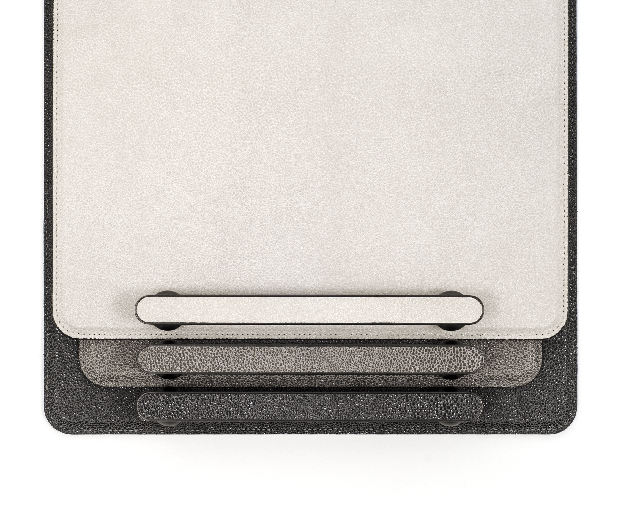 Памфили Поднос - 35,5X35,5 см / металл-хром/ари-кожа_крем Pinetti 00.1908.061.027 - Вид №3