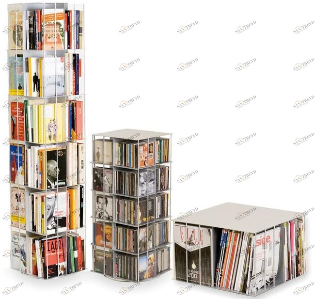 KRIPTONITE Отдельно стоящий вращающийся книжный шкаф из алюминия sun-id-1389768