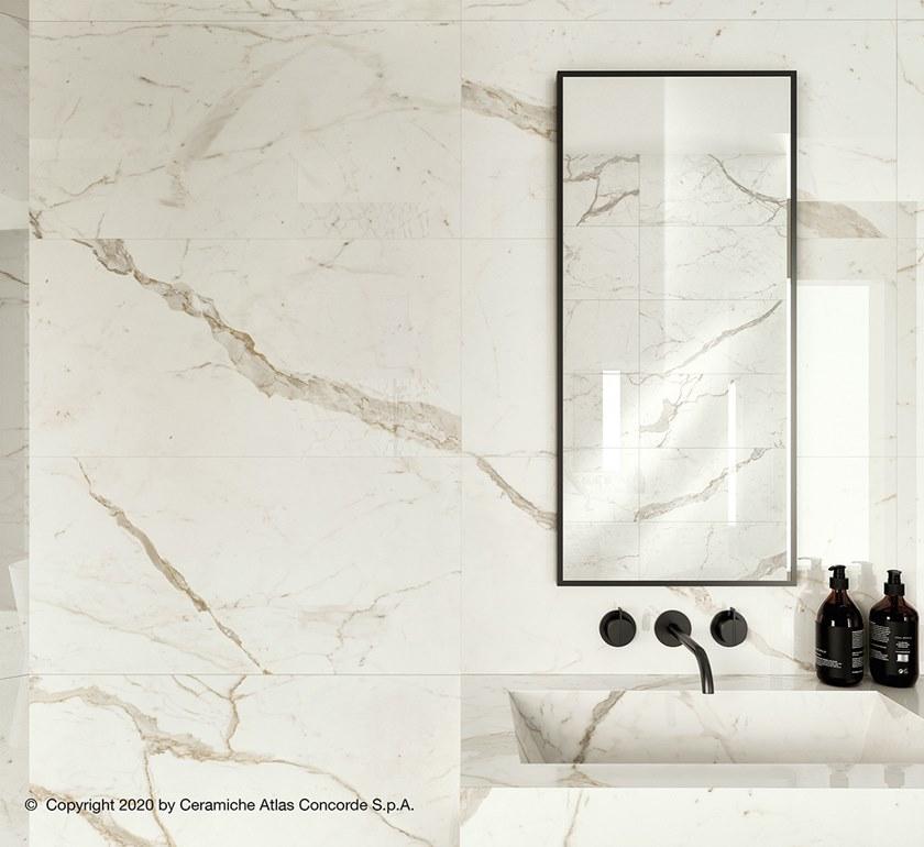 Atlas Concorde Белая плитка для стен с эффектом мрамора Marvel shine sun-id-1375735 - Вид №70
