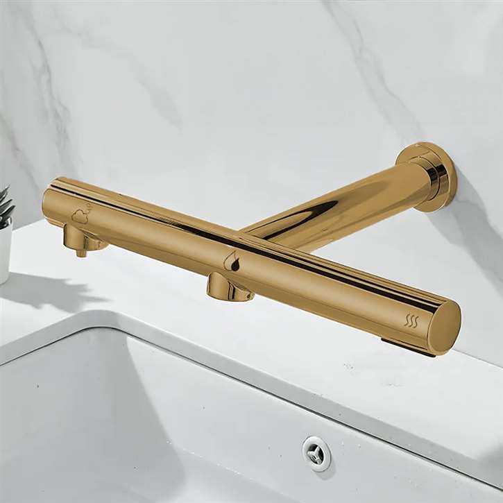 Инфракрасный кран для общественных туалетов с воздушными полотенцами Fontana Showers синий Синий ARCH-00046690 - Вид №10