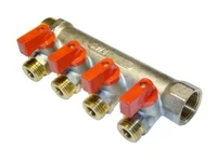 Коллектор с шаровыми кранами нар. рез. FM 3/4х3/4х1/2х3 AQL 2425