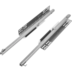 Направляющие скрытого монтажа FIRMAX с частичным выдвижением 400 мм, металл, цвет серый