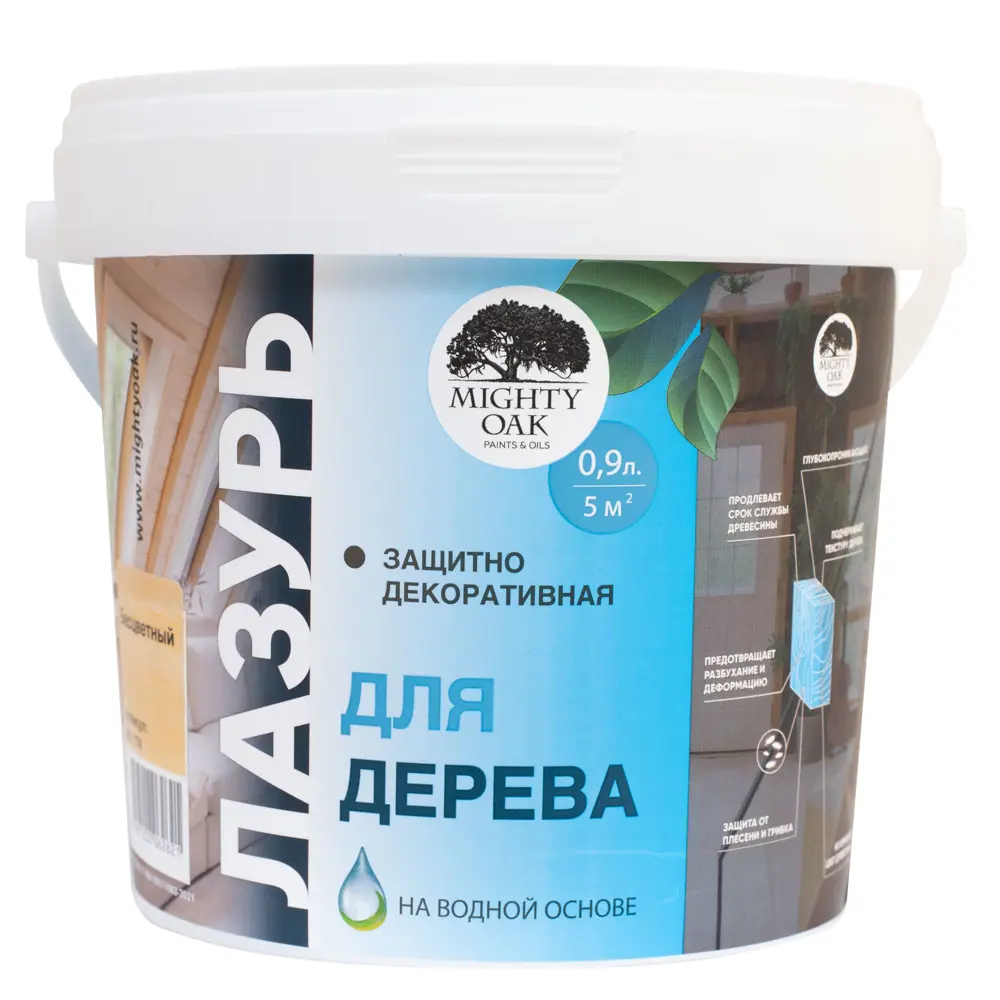 MIGHTY OAK Лазурь для дерева бесцветная 0.9 л - защита и декор 83742277 STLM-0044220 - Вид №1