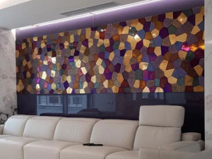 Декоративная стеклянная панель