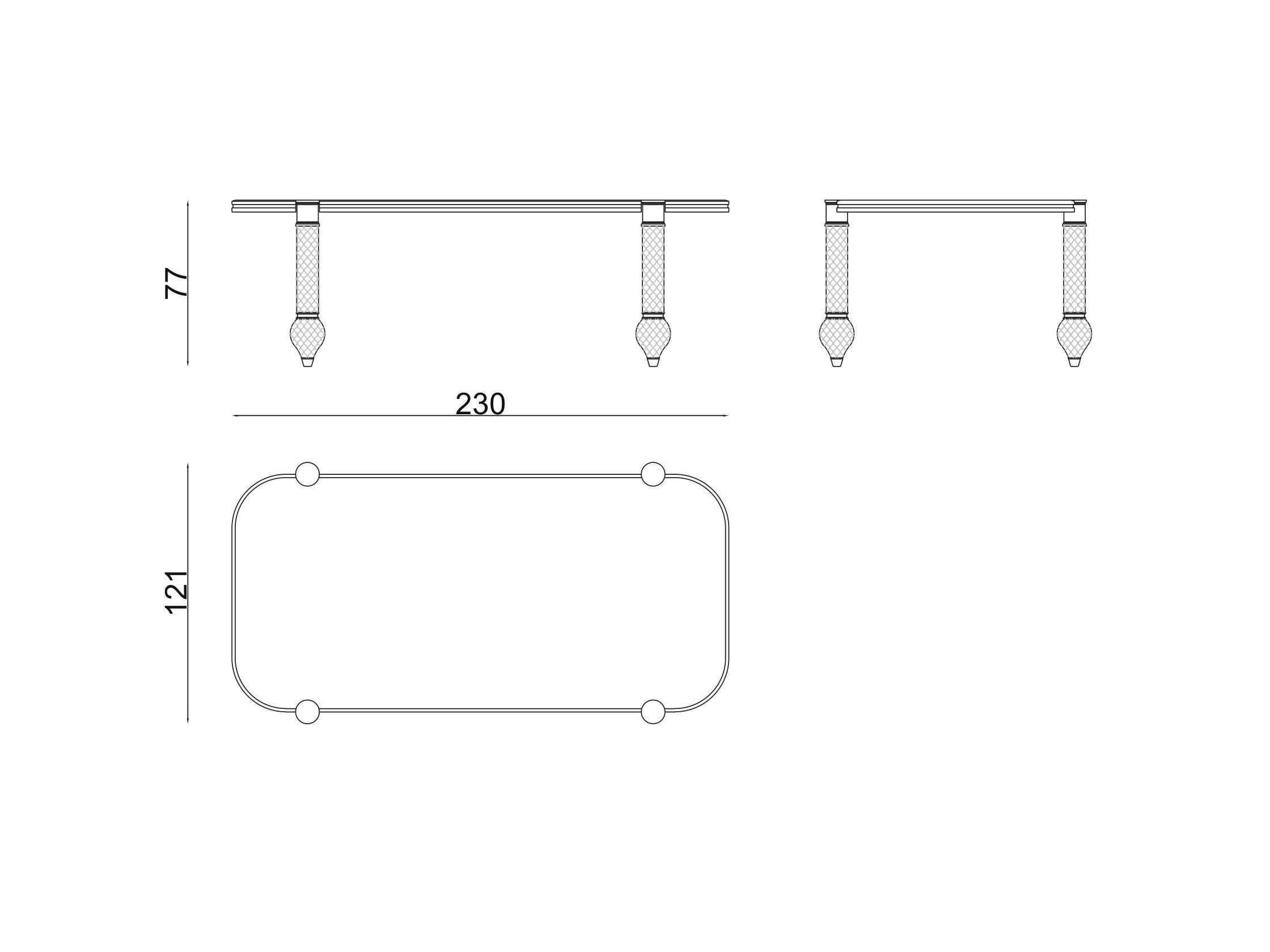 Мраморный овальный обеденный стол Zebrano Velovis ARCH-00029581 - Вид №7