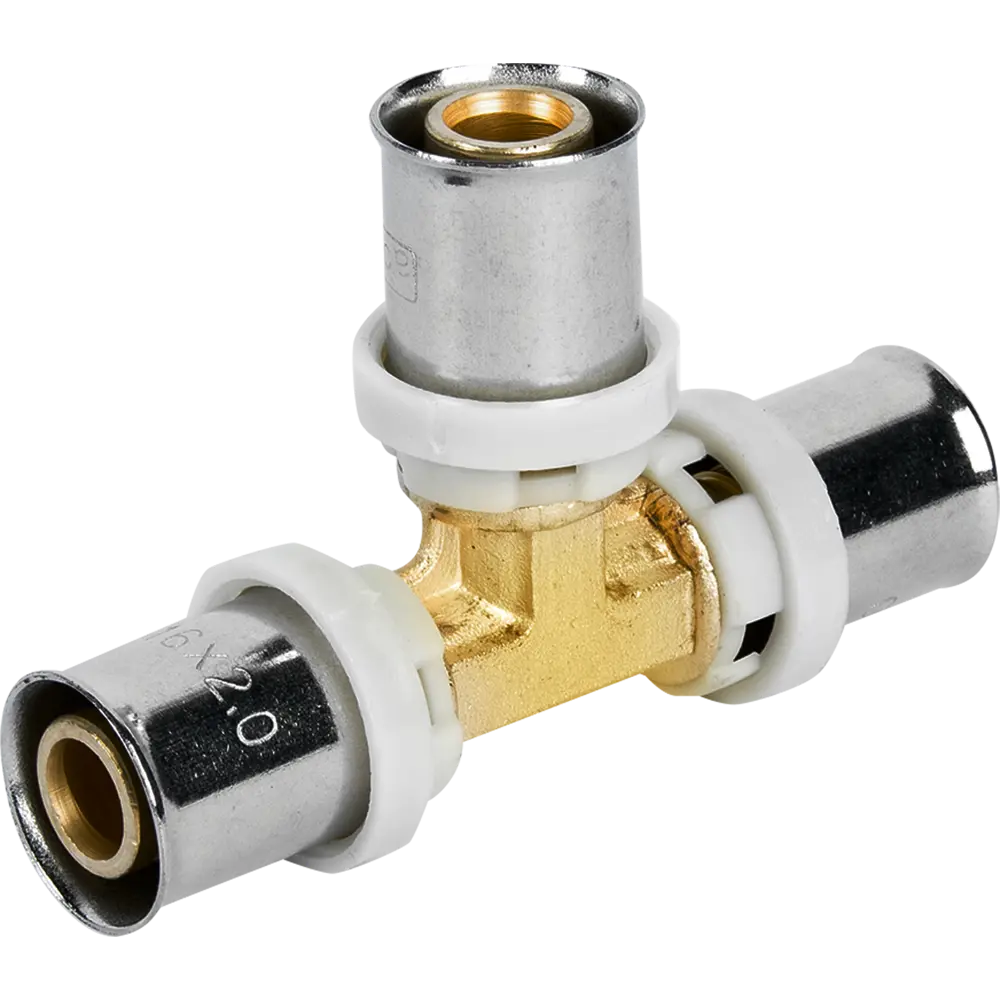 Тройник AQUABEAM 16 мм для систем отопления и водоснабжения 82275211 STLM-0023756