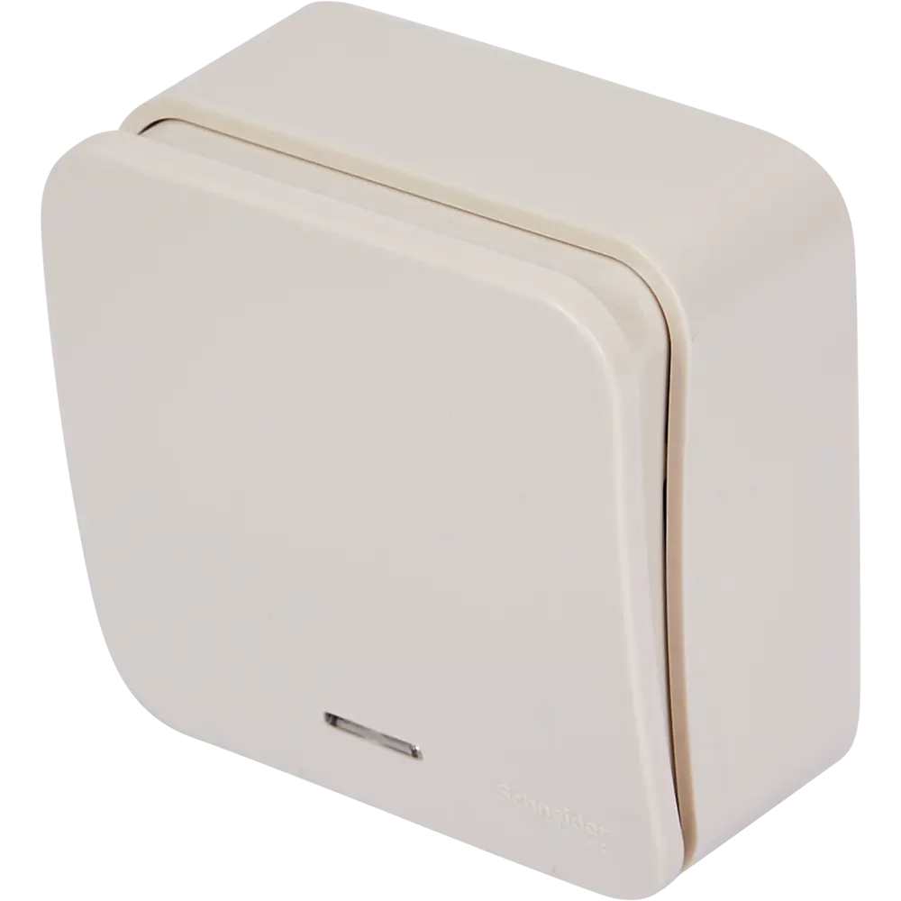 Выключатель накладной Schneider Electric Blanca 1 клавиша цвет бежевый SYSTEME ELECTRIC STLM-2044969