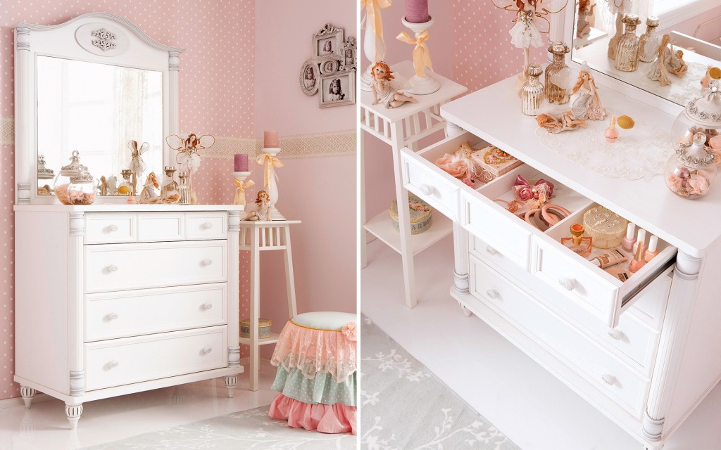 Зеркало белое прямоугольное Romantic CILEK ROMANTIC 00-3832180 Белый Santreyd - Вид №3