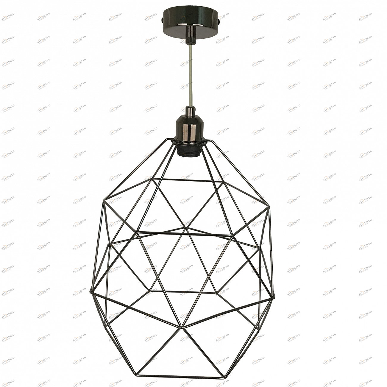 Светильник подвесной с металлическим плафоном темный хром PND.105.01.05.023.DC-LS.B.DC 33 ИДЕИ КЛЕТКИ 00-3973767 Хром Santreyd 