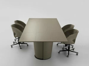 i 4 Mariani Прямоугольный кожаный стол Papier