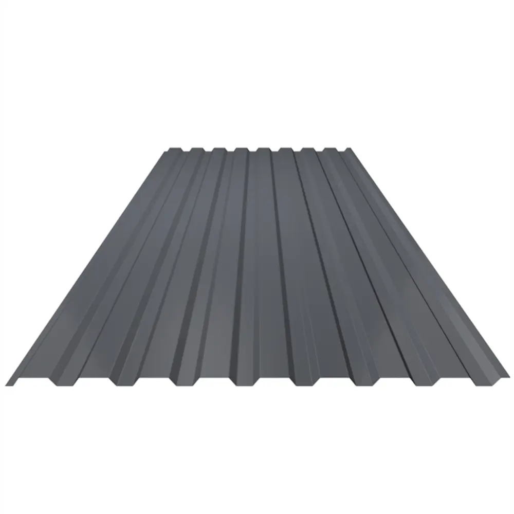 Профнастил Santreyd С20 для заборов и кровли серый 2000x1150 мм 84764828