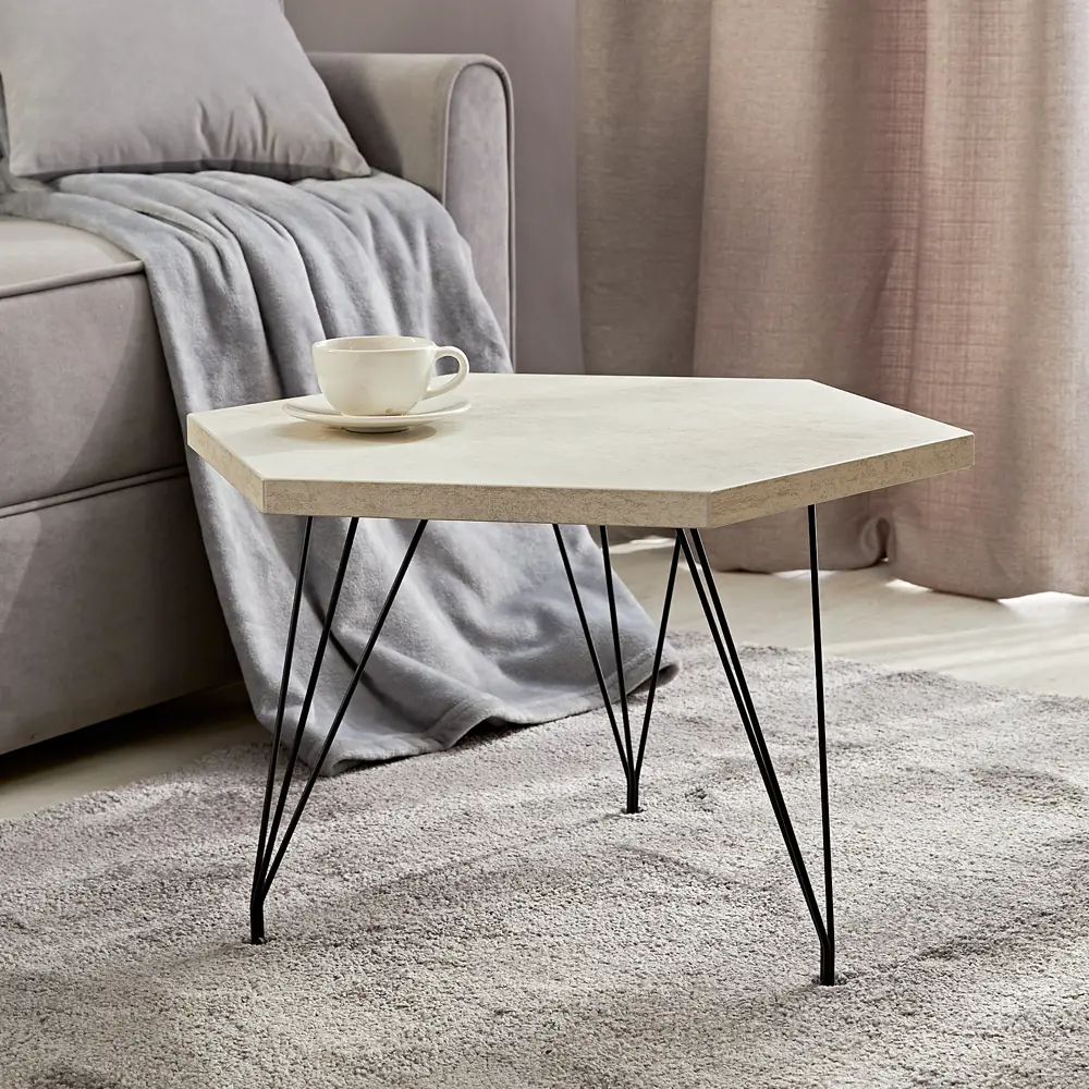 Журнальный столик Sheffilton овальный 52x60 см белый STLM-2021840