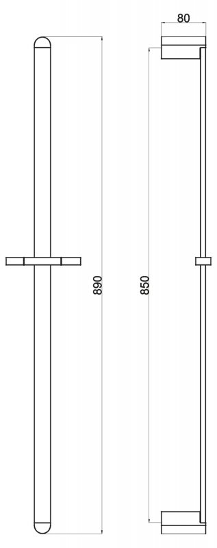 Душевая штанга ARLIE ARL-SA-CRM BELBAGNO  - Вид №1