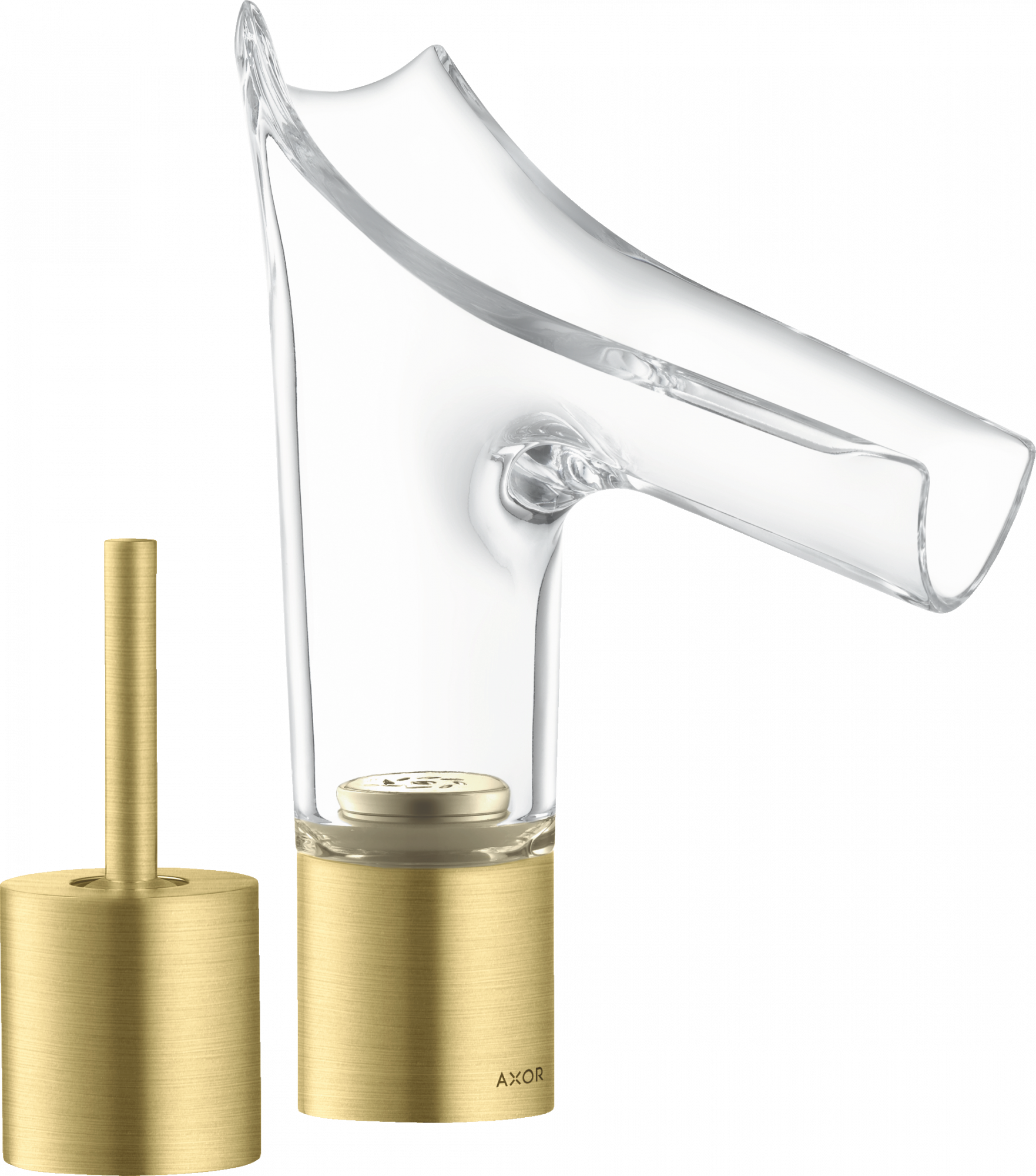 12115950 Смеситель для раковины 110 на 2 отверстия со сливным гарнитуром AXOR STARCK V 