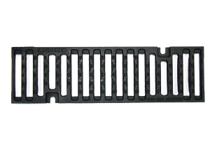 Решетка из ковкого чугуна с жалюзи