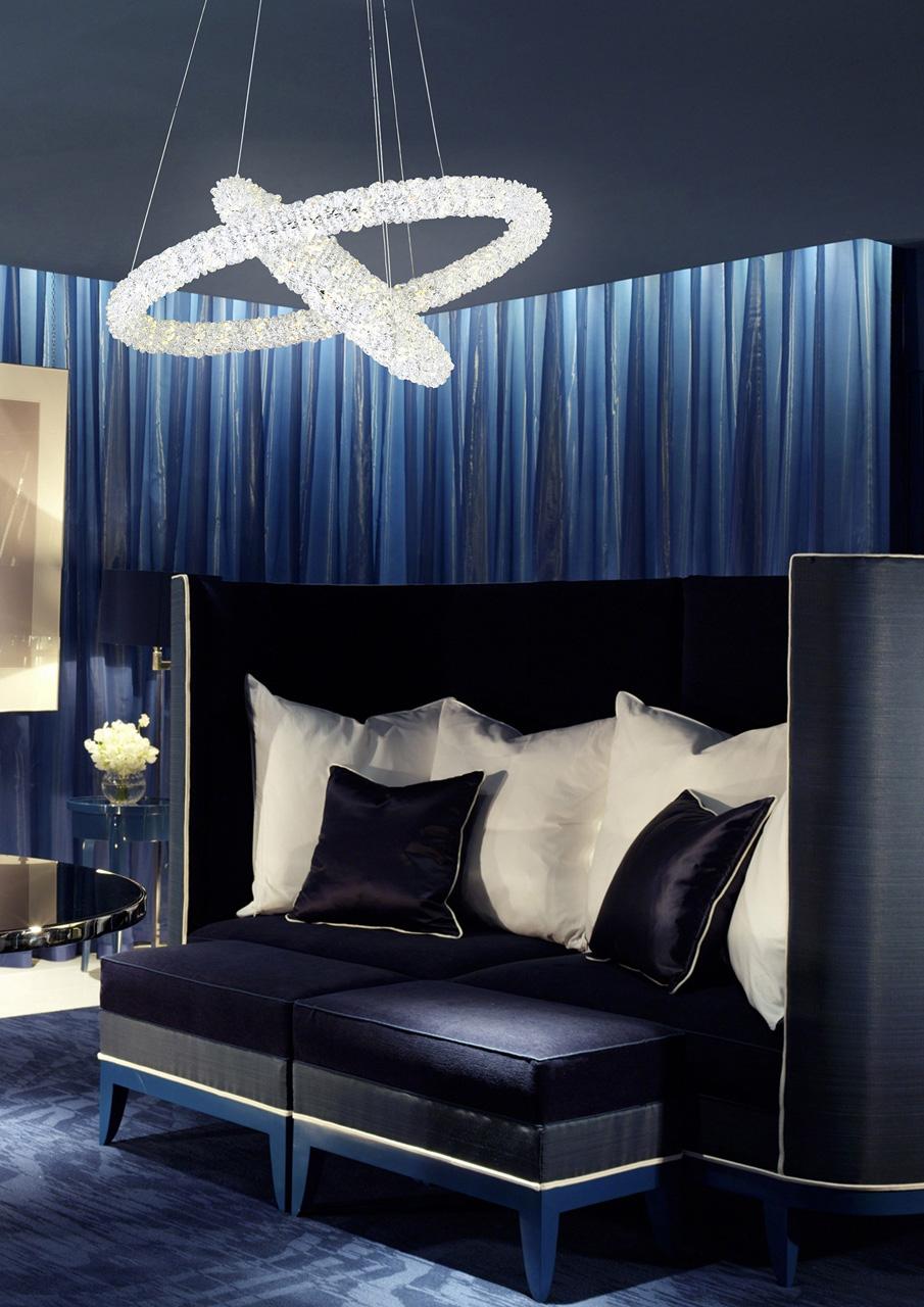 Подвесной светодиодный светильник Bogates Pandora 416/2 Strotskis BOGATES ДИЗАЙНЕРСКИЕ, PANDORA 200145 Хром  - Вид №1