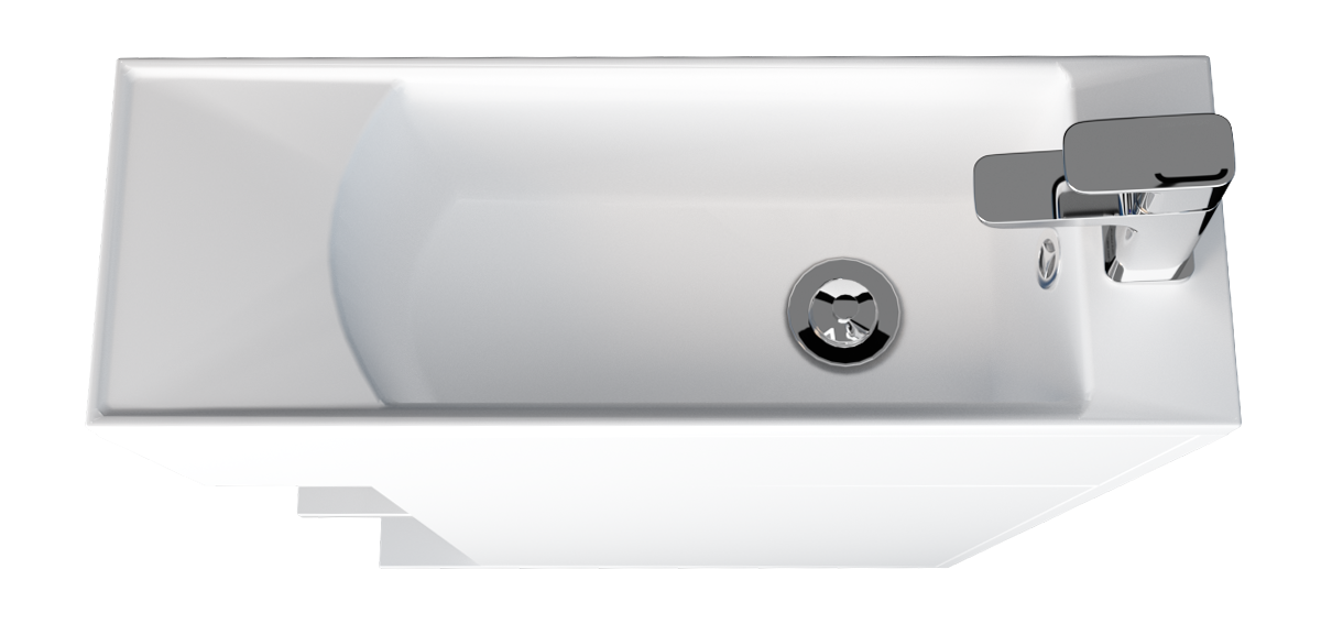 У94633 Тумба с раковиной Stretto 70П 1д. Белый глянец 1 Marka Stretto  - Вид №1