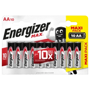 Батарейка Energizer Max AA (LR6) алкалиновая 10 шт.