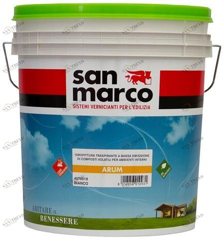 San Marco Дышащая краска на водной основе без запаха для внутренних помещений sun-id-1358251