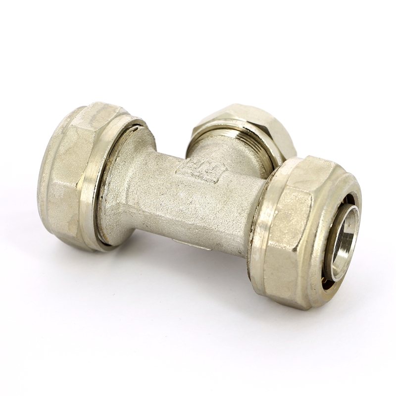 Тройник обжим никелированный TIEMME 32х26х32 1600082 - Вид №3