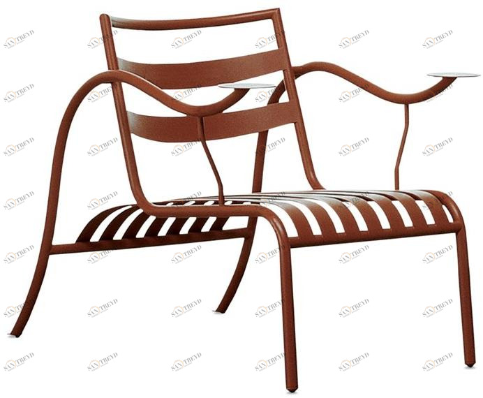 Cappellini Кресло Relax из окрашенного металла  Tm_1 - tm_2 - tm_1e 