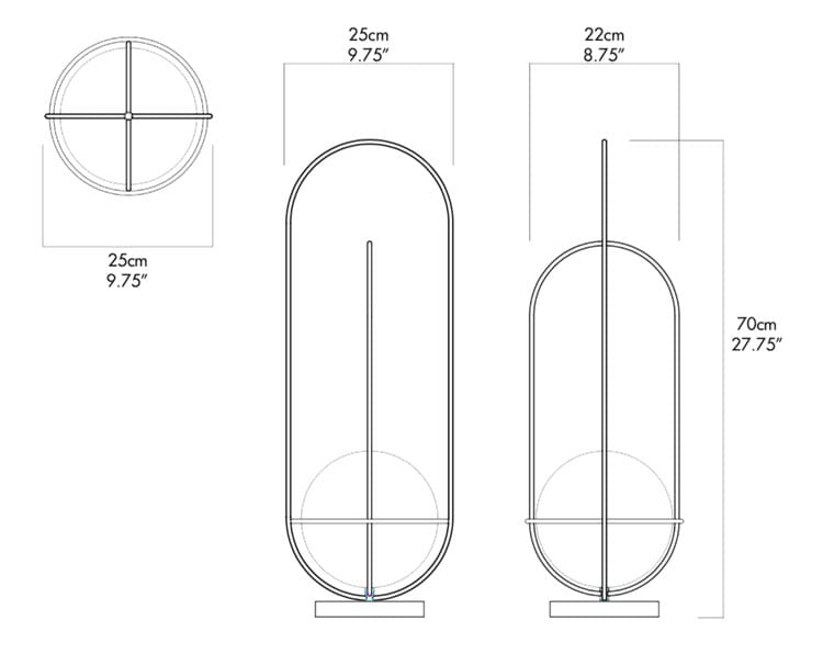 Настольная лампа из стали и стекла A-N-D Orbit ARCH-00145617 - Вид №10