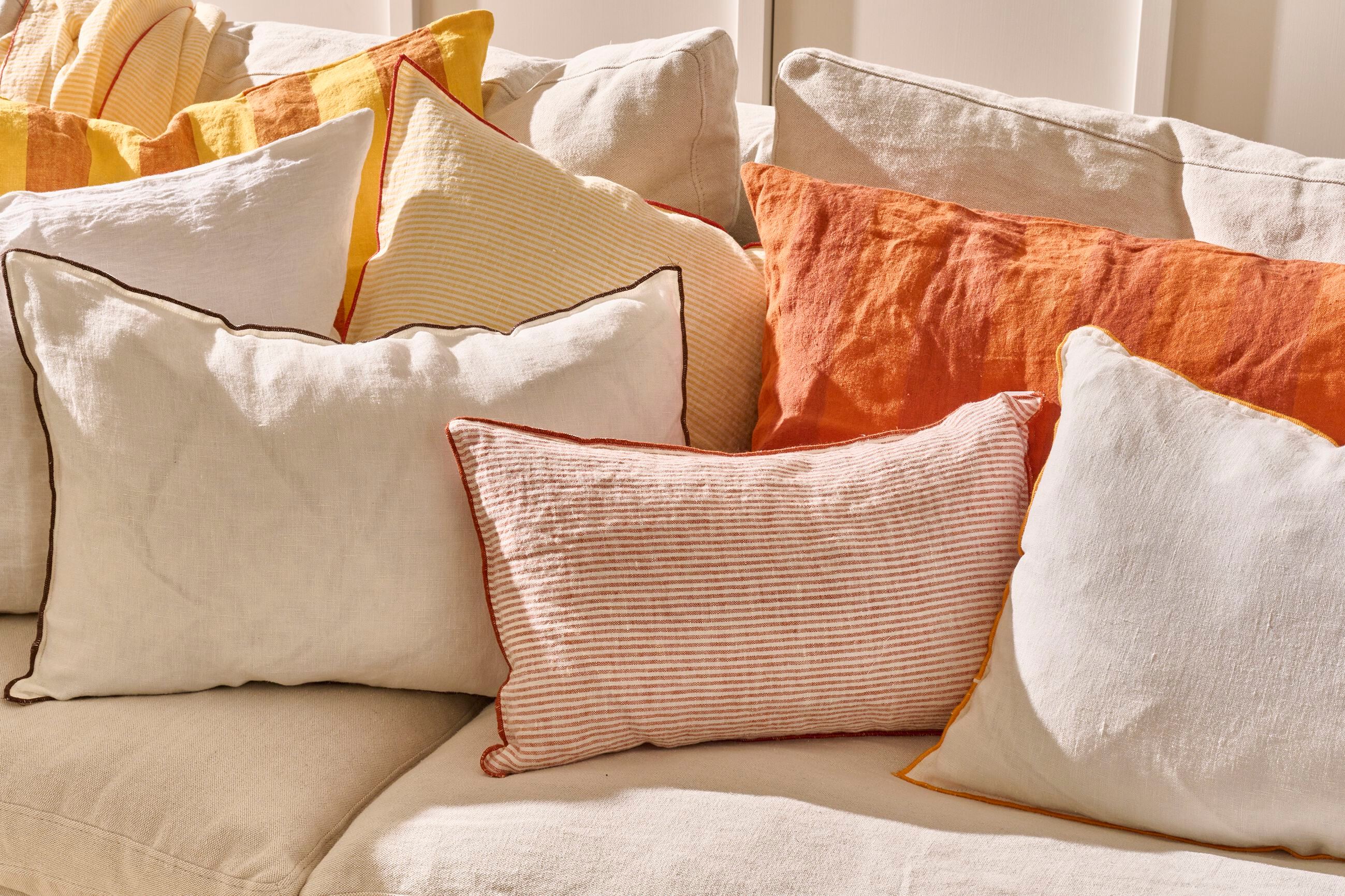 Льняная полосатая прямоугольная подушка POMAX Cirque Magique ARCH-00033573 - Вид №6