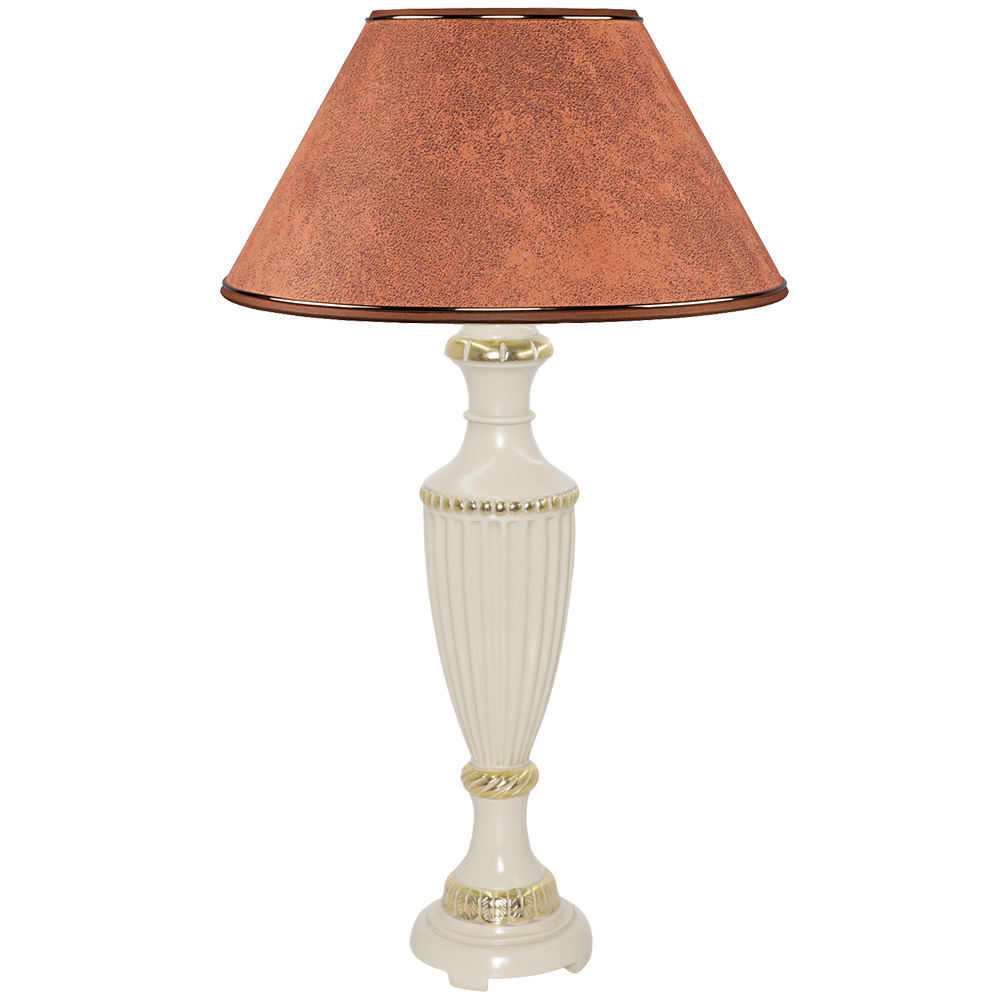 32004,34013 Настольная лампа Ваза Ребристая Айвори Персик BOGACHO 4627138210567, 4627138151518