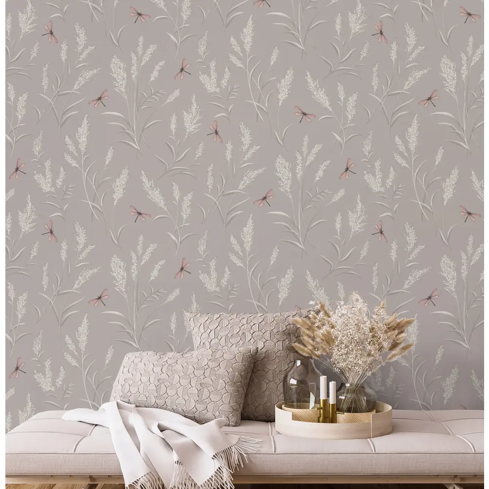 Обои флизелиновые Wallsecret Leto коричневые 1.06 м 8914-26 STLM-2212175 - Вид №3