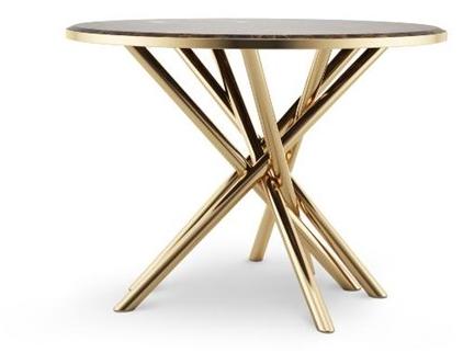 Malabar Высокий круглый мраморный журнальный столик Duchess sun-id-1439503 - Вид №2