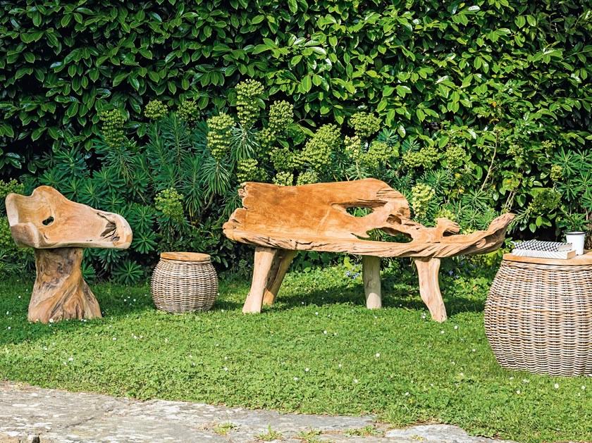 Il Giardino di Legno Круглый садовый столик из лозы Bongo Bong0469 - Вид №7