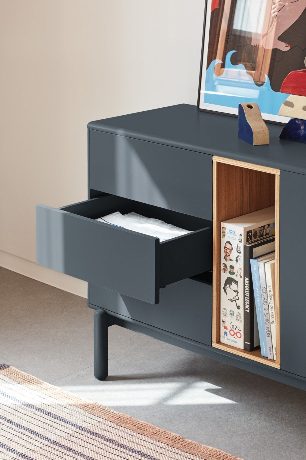 Шкаф из МДФ с распашными дверцами и ящиками TEULAT Corvo ARCH-00138554 - Вид №32