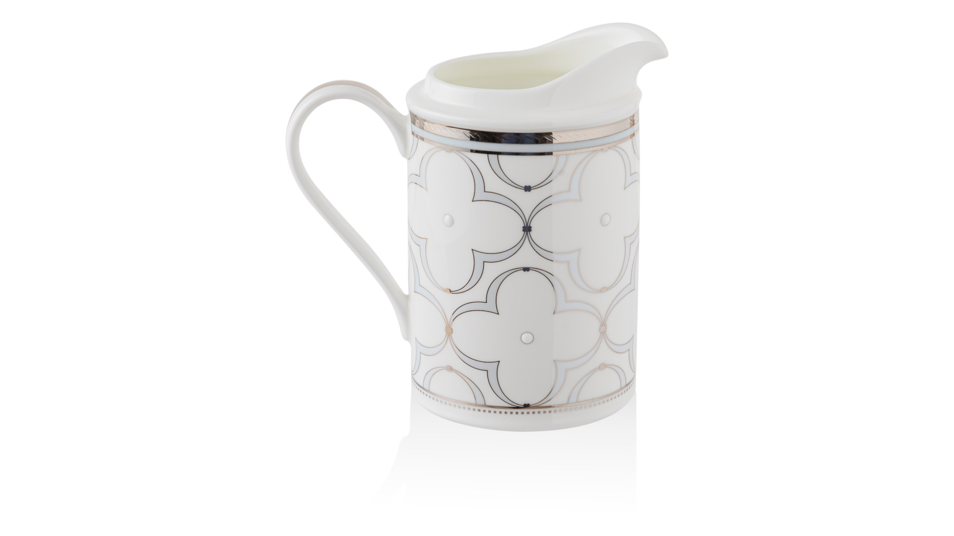 10649431 Noritake Сервиз чайный Noritake Трефолио, платиновый кант на 6 персон 21 предмет, фарфор Фарфор костяной  - Вид №7