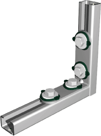 6584003 Монтажные профиля BIS RapidRail® Уголки 90° для создания конструкций из профиля RapidRail WALRAVEN  - Вид №2