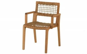 Unopiù Стул из тика с подлокотниками Synthesis Posy