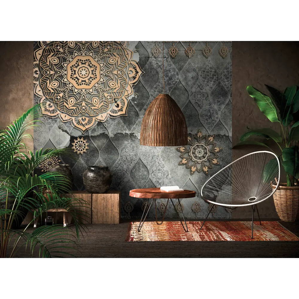 Фотообои Арабеска гранж флизелиновые, 300x270 см, L13-209 FBRUSH 3D FLIZART STLM-2006488 - Вид №2