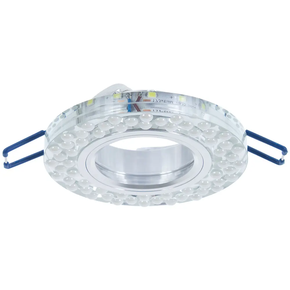 Спот точечный встраиваемый с LED-подсветкой под отверстие 70 мм, 1 м², цвет зеркальный/белый 18707750 STLM-2180806 Elektrostandard  - Вид №1