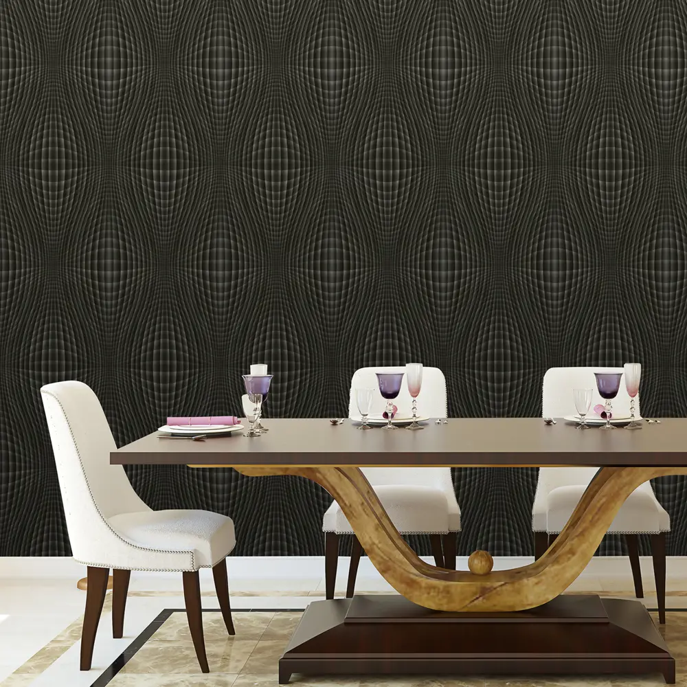 Обои флизелиновые Euro Decor Atmosphere чёрные 1.06 м 1139-05 STLM-2085474 - Вид №2