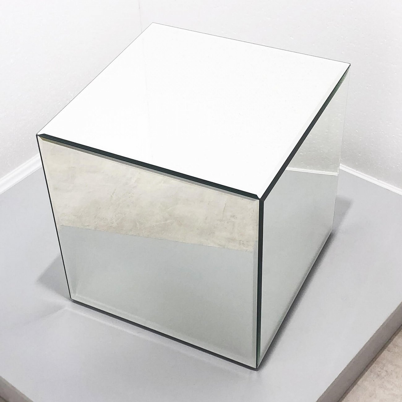 Приставной столик зеркальный 46 см "Кубби" GRAUM  303995 Зеркальный  - Вид №2