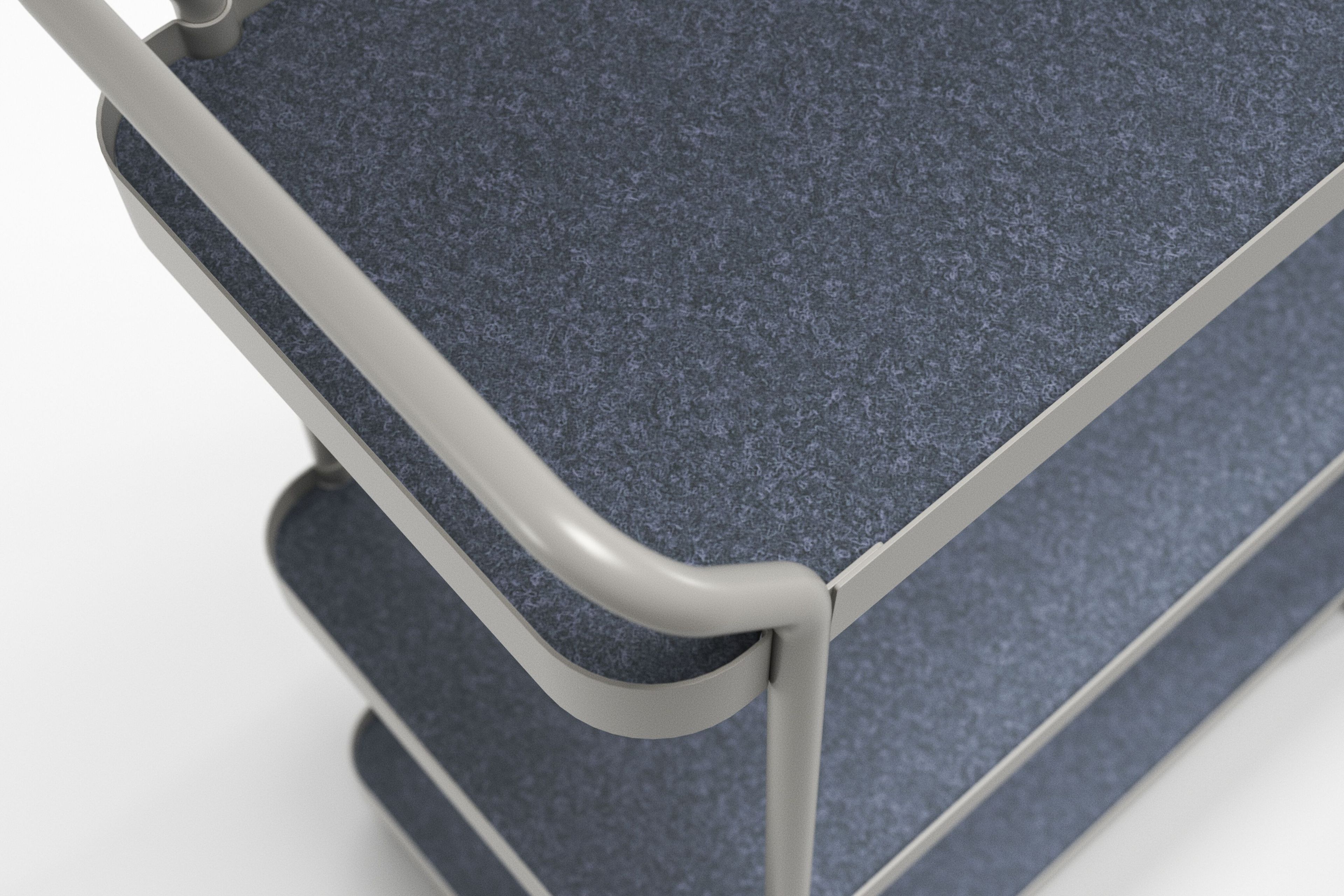 Стальная тележка с порошковым покрытием с полками Haworth Collaborate ARCH-00089898 - Вид №3